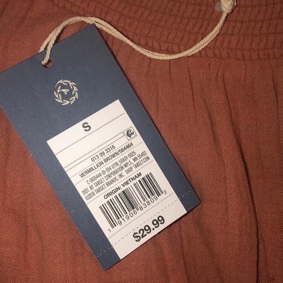 Universal Thread Short Sleeve Smocked Gauze Dress - Picture 5 of 8